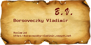 Borsoveczky Vladimir névjegykártya